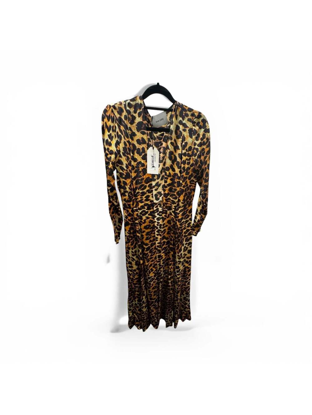 NWT $485 MSRP We Are Leone Leopard Maxi Chiffon Cardigan Kimono Size XS/S